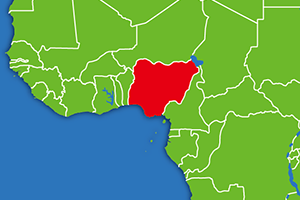 ナイジェリアの地図画像