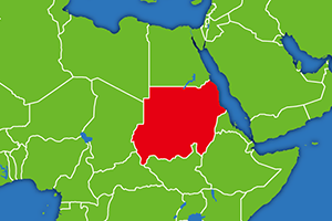 スーダンの地図画像