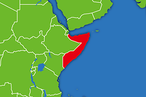 ソマリアの地図画像