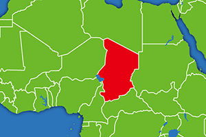 チャドの地図画像