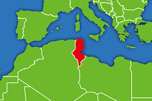 チュニジアの地図画像