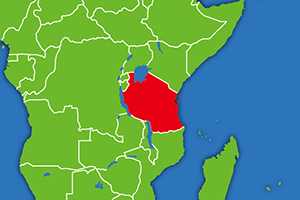 タンザニアの地図画像