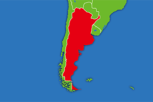 アルゼンチンの地図画像