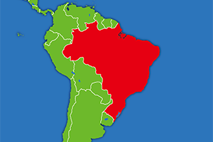 ブラジルの地図画像