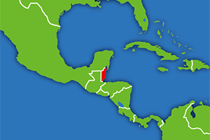 ベリーズの地図画像