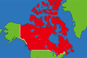 カナダの地図画像