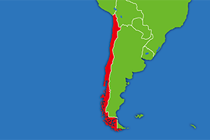 チリの地図画像