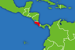 コスタリカの地図画像