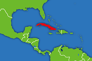 キューバの地図画像