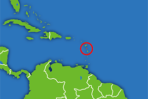 ドミニカの地図画像