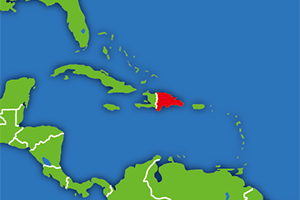 ドミニカ共和国の地図画像