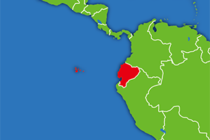 エクアドルの地図画像