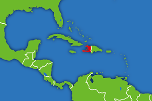 ハイチの地図画像
