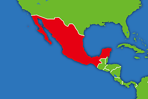 メキシコの地図画像