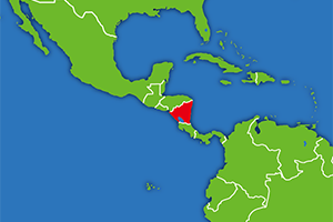 ニカラグアの地図画像