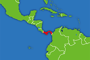パナマの地図画像