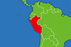 ペルーの地図画像