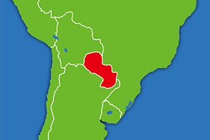 パラグアイの地図画像
