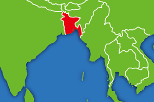 バングラデシュの地図画像