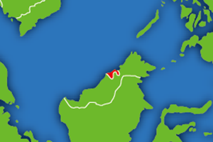 ブルネイの地図画像