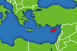 キプロスの地図画像