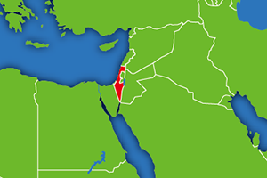イスラエルの地図画像