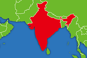 インドの地図画像