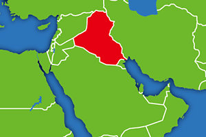 イラクの地図画像