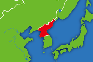 北朝鮮の地図画像