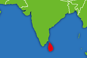 スリランカの地図画像