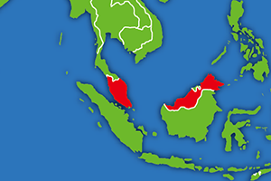マレーシアの地図画像