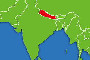 ネパールの地図画像