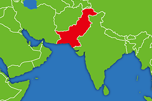 パキスタンの地図画像