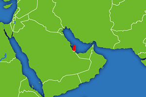 カタールの地図画像