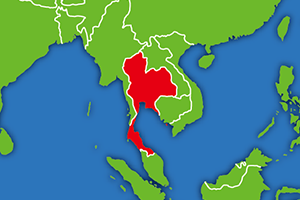 タイの地図画像