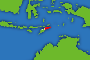 東ティモールの地図画像