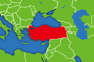 トルコの地図画像