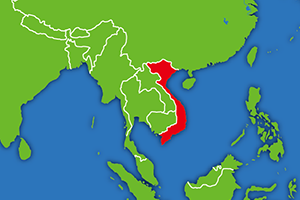 ベトナムの地図画像