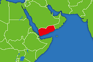 イエメンの地図画像