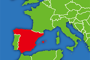 スペインの地図画像