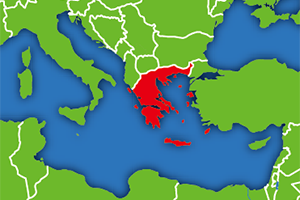 ギリシャの地図画像