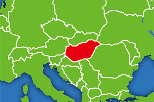 ハンガリーの地図画像