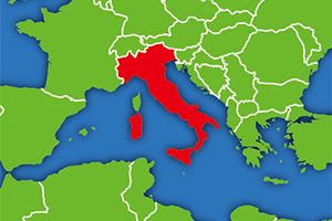 イタリアの地図画像