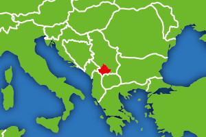 コソボ共和国の地図画像