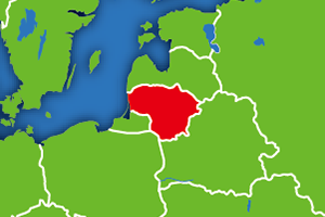 リトアニアの地図画像