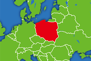 ポーランドの地図画像
