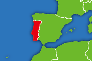 ポルトガルの地図画像