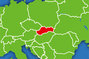 スロバキアの地図画像