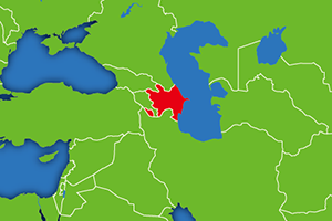 アゼルバイジャンの地図画像