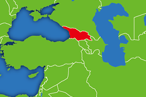 ジョージアの地図画像